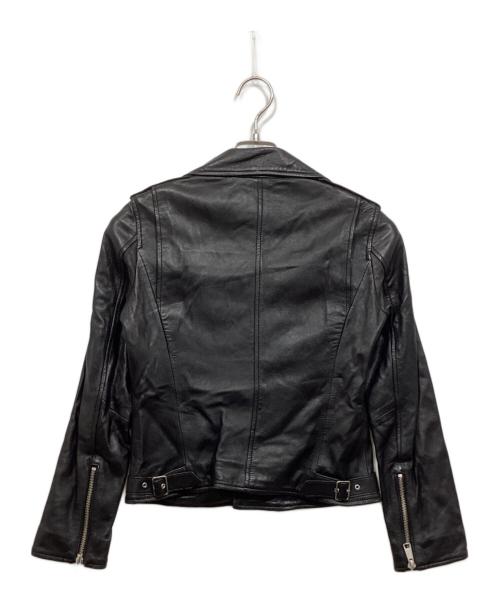 allureville（アルアバイル）allureville (アルアバイル) レザーダブルライダースジャケット ブラック サイズ:Sの古着・服飾アイテム