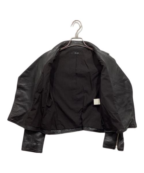 allureville（アルアバイル）allureville (アルアバイル) レザーダブルライダースジャケット ブラック サイズ:Sの古着・服飾アイテム