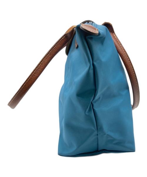 LONGCHAMP（ロンシャン）LONGCHAMP (ロンシャン) ナイロントートバッグ ブルーの古着・服飾アイテム