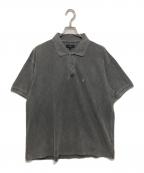 stussyステューシー）の古着「ポロシャツ / PIGMENT DYED PIQUE POLO」｜グレー