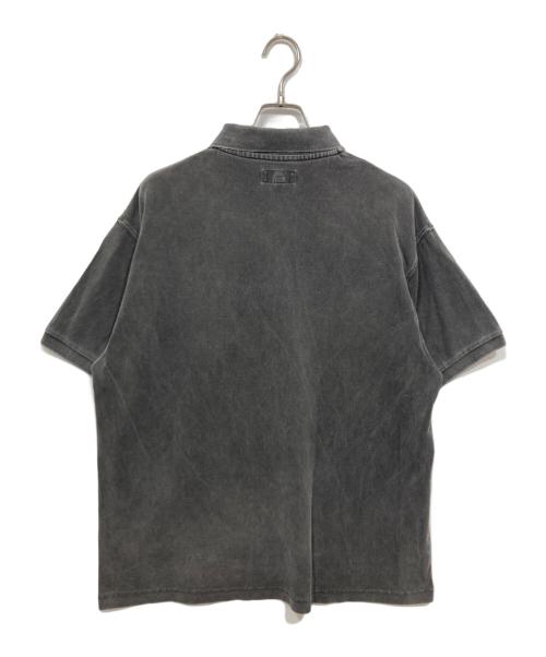 stussy（ステューシー）stussy (ステューシー) ポロシャツ / PIGMENT DYED PIQUE POLO グレー サイズ:Mの古着・服飾アイテム