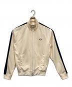 FRED PERRYフレッドペリー）の古着「トラックジャケット / CONTRAST TAPE TRACK JACKET」｜アイボリー