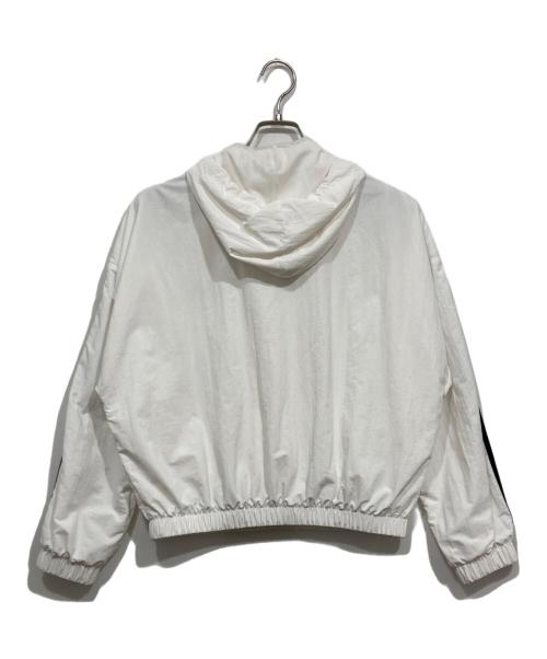 adidas（アディダス）adidas (アディダス) ジップアップジャケット ホワイト サイズ:J/Mの古着・服飾アイテム