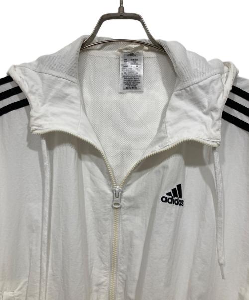 adidas（アディダス）adidas (アディダス) ジップアップジャケット ホワイト サイズ:J/Mの古着・服飾アイテム