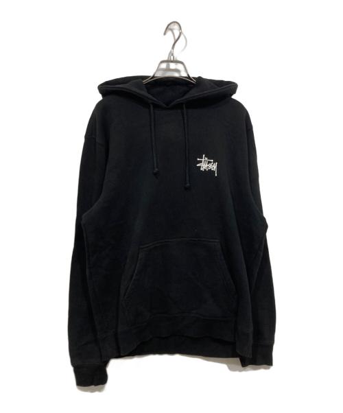 stussy（ステューシー）stussy (ステューシー) プルオーバーパーカー ブラック サイズ:Mの古着・服飾アイテム
