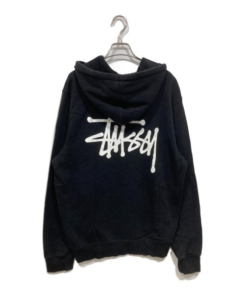 stussy（ステューシー）stussy (ステューシー) プルオーバーパーカー ブラック サイズ:Mの古着・服飾アイテム