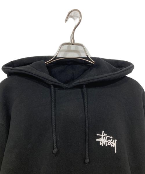 stussy（ステューシー）stussy (ステューシー) プルオーバーパーカー ブラック サイズ:Mの古着・服飾アイテム