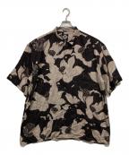 BUDSPOOL×Gakkinバッズプール×ガッキン）の古着「ハワイアンシャツ / Floating Lotus」｜ブラウン