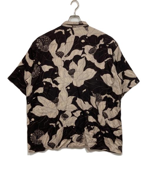 BUDSPOOL（バッズプール）BUDSPOOL (バッズプール) GAKKIN (ガッキン) ハワイアンシャツ / Floating Lotus ブラウン サイズ:3XLの古着・服飾アイテム