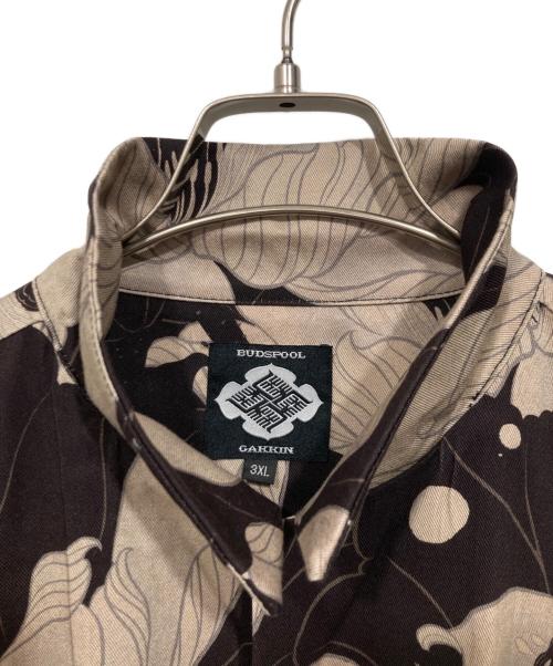 BUDSPOOL（バッズプール）BUDSPOOL (バッズプール) GAKKIN (ガッキン) ハワイアンシャツ / Floating Lotus ブラウン サイズ:3XLの古着・服飾アイテム