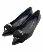 Salvatore Ferragamoサルヴァトーレ フェラガモ）の古着「リボンパンプス」｜ブラック