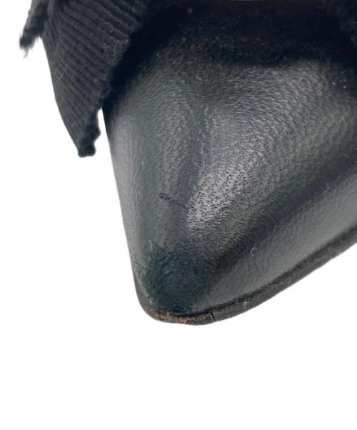 Salvatore Ferragamo（サルヴァトーレ フェラガモ）Salvatore Ferragamo (サルヴァトーレ フェラガモ) リボンパンプス ブラック サイズ:4 1/2Dの古着・服飾アイテム
