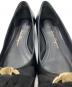 中古・古着 Salvatore Ferragamo (サルヴァトーレ フェラガモ) リボンパンプス ブラック サイズ:4 1/2D：7000円