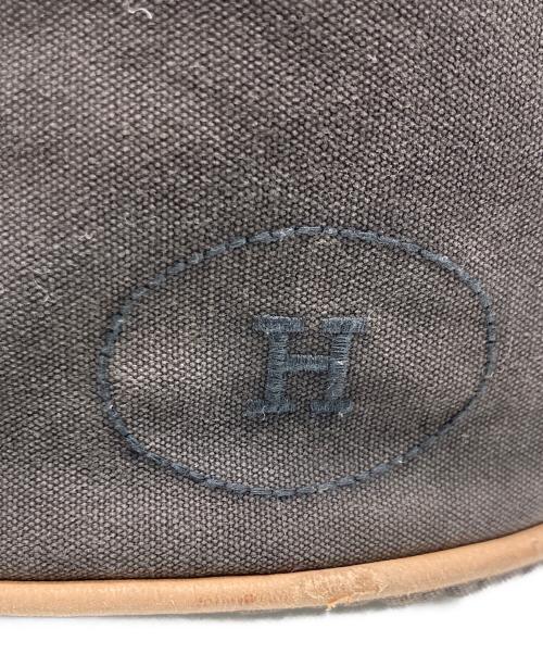 HERMES（エルメス）HERMES (エルメス) 巾着キャンバスバッグ/ ポロション ミミル ブラウンの古着・服飾アイテム