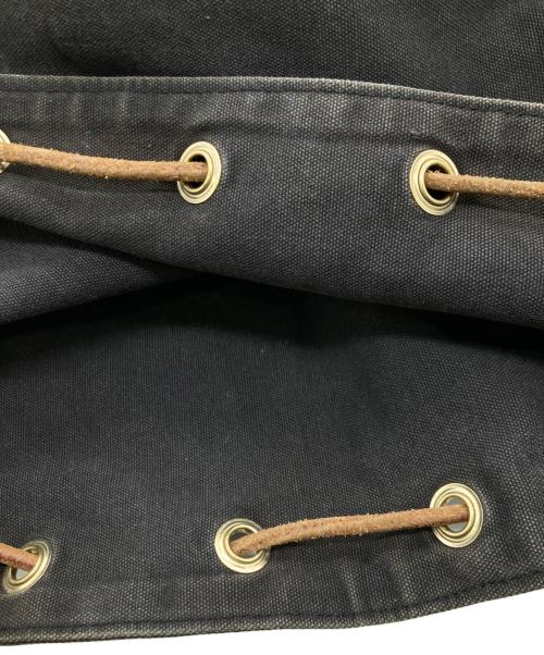HERMES（エルメス）HERMES (エルメス) 巾着キャンバスバッグ/ ポロション ミミル ブラウンの古着・服飾アイテム
