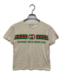 GUCCI（グッチ）の古着「プリントTシャツ」｜ベージュ