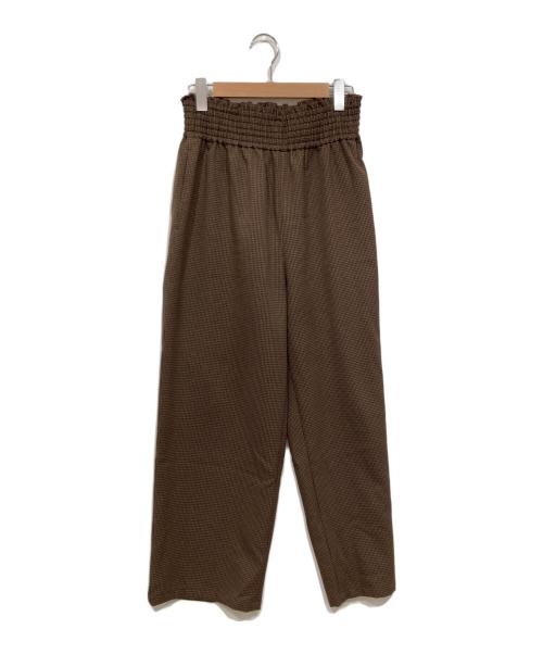 JOURNAL STANDARD（ジャーナルスタンダード）JOURNAL STANDARD (ジャーナルスタンダード) ウールライクストレッチワイドパンツ ブラウン サイズ:40の古着・服飾アイテム