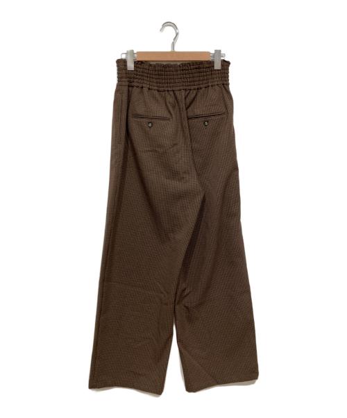 JOURNAL STANDARD（ジャーナルスタンダード）JOURNAL STANDARD (ジャーナルスタンダード) ウールライクストレッチワイドパンツ ブラウン サイズ:40の古着・服飾アイテム