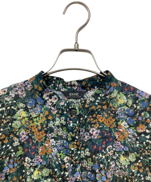 journal standard L'essage（ジャーナルスタンダード レサージュ）journal standard L'essage (ジャーナルスタンダード レサージュ) タックスリーブシャツ グリーン サイズ:freeの古着・服飾アイテム