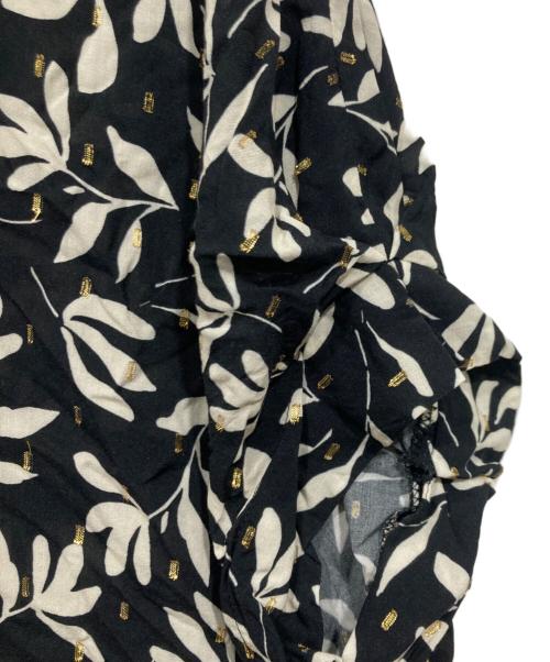 journal standard L'essage（ジャーナルスタンダード レサージュ）journal standard L'essage (ジャーナルスタンダード レサージュ) DEVEAUX GOLDラメモノトーンシャツ ブラック サイズ:freeの古着・服飾アイテム