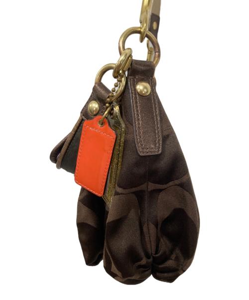 COACH（コーチ）COACH (コーチ) シグネチャー柄2WAYバッグ ブラウンの古着・服飾アイテム