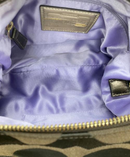 COACH（コーチ）COACH (コーチ) シグネチャー柄2WAYバッグ ブラウンの古着・服飾アイテム