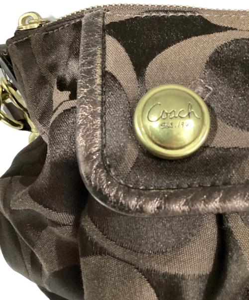 COACH（コーチ）COACH (コーチ) シグネチャー柄2WAYバッグ ブラウンの古着・服飾アイテム