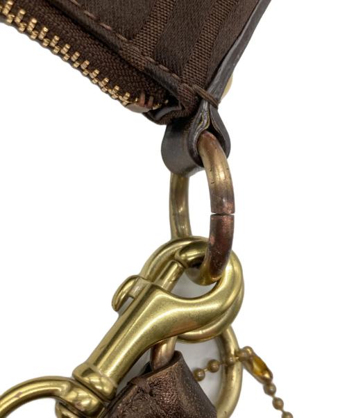 COACH（コーチ）COACH (コーチ) シグネチャー柄2WAYバッグ ブラウンの古着・服飾アイテム