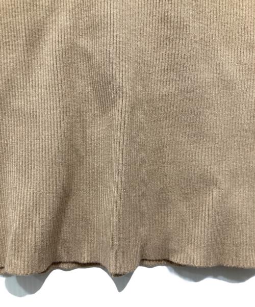 CELFORD（セルフォード）CELFORD (セルフォード) エンブロイダリーヨークニットワンピ ベージュ サイズ:36の古着・服飾アイテム