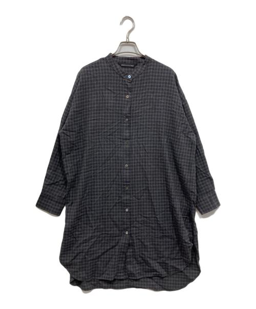 mizuiro-ind（ミズイロインド）mizuiro-ind (ミズイロインド) シャツワンピース ブラウン サイズ:freeの古着・服飾アイテム