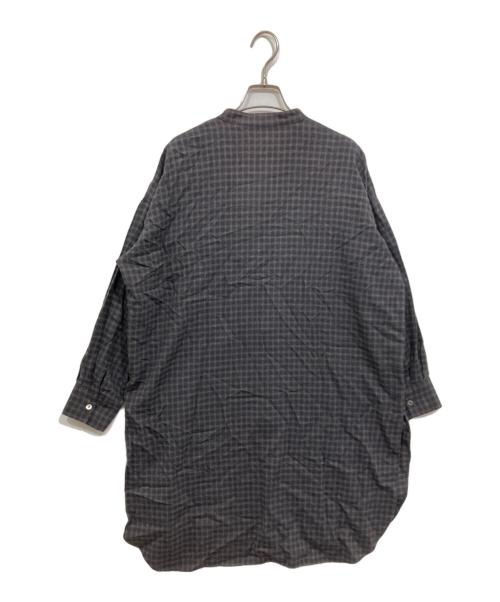 mizuiro-ind（ミズイロインド）mizuiro-ind (ミズイロインド) シャツワンピース ブラウン サイズ:freeの古着・服飾アイテム