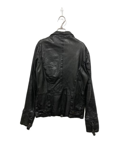 DIESEL（ディーゼル）DIESEL (ディーゼル) ラムレザーライダースジャケット ブラック サイズ:Sの古着・服飾アイテム