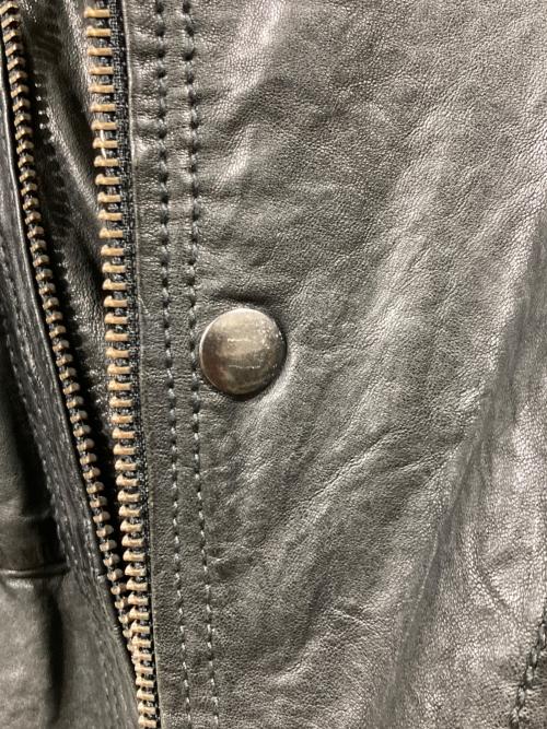 DIESEL（ディーゼル）DIESEL (ディーゼル) ラムレザーライダースジャケット ブラック サイズ:Sの古着・服飾アイテム