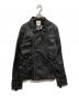 DIESEL（ディーゼル）の古着「ラムレザーライダースジャケット」｜ブラック