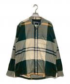 Barbourバブアー）の古着「ネルシャツ」｜グリーン