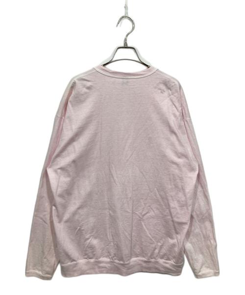 good on（グッドオン）good on (グッドオン) HEAVY TEE CARDIGAN ピンク サイズ:Lの古着・服飾アイテム