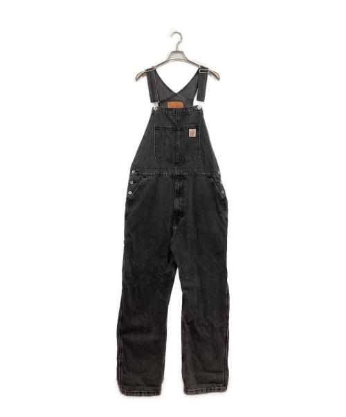 LEVI'S（リーバイス）LEVI'S (リーバイス) ユーズド加工 ブラックデニム オーバーオール ブラック サイズ:XLの古着・服飾アイテム