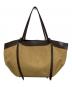 CHARLES & KEITH (チャールズアンドキース) スウェードトートバッグ ブラウン：6000円