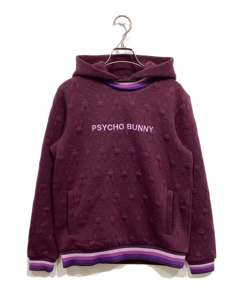 Psycho Bunny（サイコ バニー）Psycho Bunny (サイコ バニー) 膨れジャガードバニーロゴパーカー パープル サイズ:1の古着・服飾アイテム