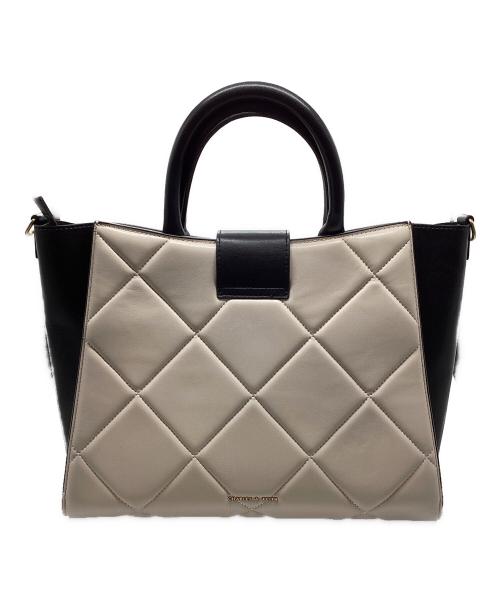 CHARLES & KEITH（チャールズアンドキース）CHARLES & KEITH (チャールズアンドキース) キルティングトートバッグ ベージュ×ブラックの古着・服飾アイテム