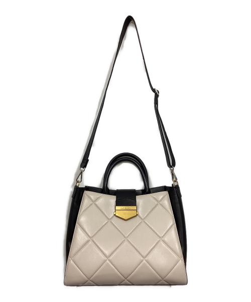 CHARLES & KEITH（チャールズアンドキース）CHARLES & KEITH (チャールズアンドキース) キルティングトートバッグ ベージュ×ブラックの古着・服飾アイテム