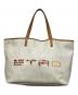 ETRO（エトロ）の古着「フラワーロゴプリントトートバッグ」｜ホワイト