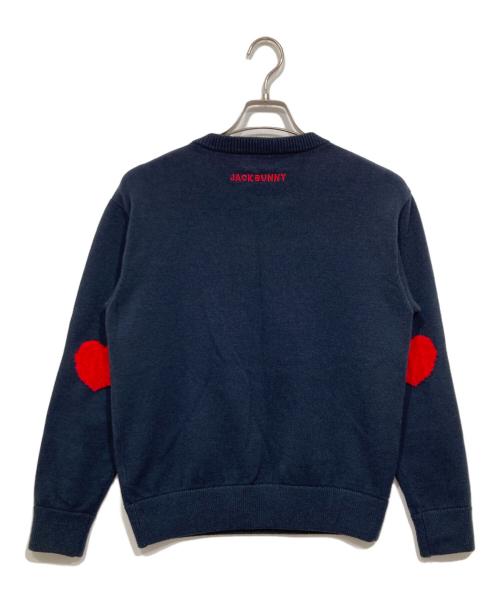 JACK BUNNY（ジャックバニー）JACK BUNNY (ジャックバニー) ハートロゴニット ネイビー サイズ:1の古着・服飾アイテム
