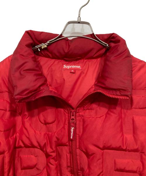 SUPREME（シュプリーム）Supreme (シュプリーム) ダウンジャケット / Bonded Logo Puffy Jacket レッド サイズ:XLの古着・服飾アイテム