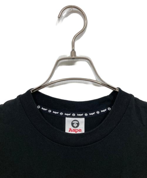 Aape BY A BATHING APE（エーエイプ バイ アベイシングエイプ）AAPE BY A BATHING APE (エーエイプ バイ アベイシングエイプ) プリントTシャツ ブラック サイズ:Sの古着・服飾アイテム