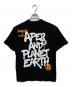 AAPE BY A BATHING APE (エーエイプ バイ アベイシングエイプ) プリントTシャツ ブラック サイズ:S：6000円