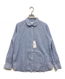 MACKINTOSH PHILOSOPHY（マッキントッシュ フィロソフィー）の古着「ラウンドカラーストライプシャツ」｜ブルー