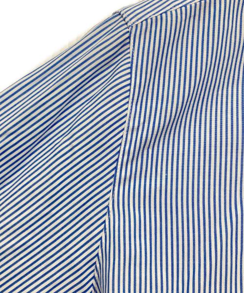 MACKINTOSH PHILOSOPHY（マッキントッシュ フィロソフィー）MACKINTOSH PHILOSOPHY (マッキントッシュ フィロソフィー) ラウンドカラーストライプシャツ ブルー サイズ:38の古着・服飾アイテム