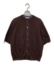 JOURNAL STANDARD（ジャーナルスタンダード）の古着「WASHABLE COOL UV ハーフスリーブカーディガン」｜ブラウン