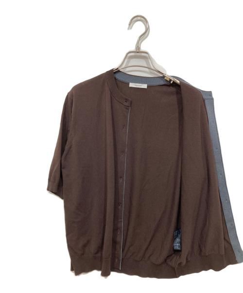 JOURNAL STANDARD（ジャーナルスタンダード）JOURNAL STANDARD (ジャーナルスタンダード) WASHABLE COOL UV ハーフスリーブカーディガン ブラウン サイズ:表記なしの古着・服飾アイテム